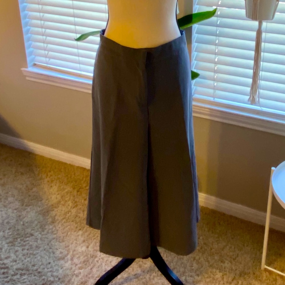 Gaucho-style wide-leg pants